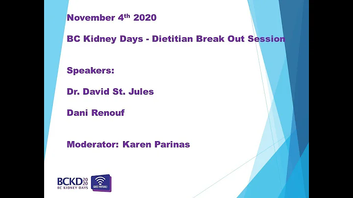 Diet, Hyperkalemia and Protein-muscle Wasting in Kidney Patients - BCKD20