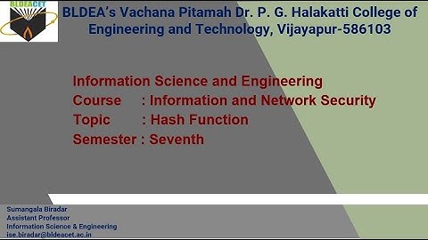 INS MOdule2  Hash function