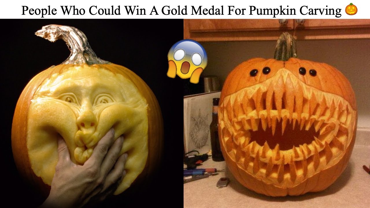 People Who Could Win A Gold Medal For Pumpkin Carving - YouTube