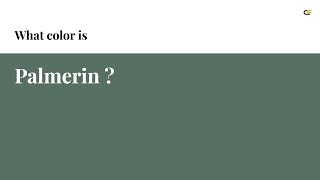 Palmerin color #577063 hex color - Green color - Warm color 577063