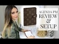 LOUIS VUITTON AGENDA PM REVIEW, SETUP & PLAN WITH ME! | Shea Whitney