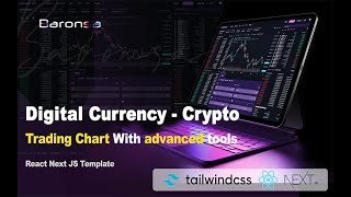 Charts - Crypto Trading Chart With Advanced Tools React Next JS and Tailwind Template