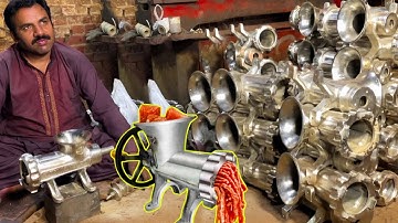 Amazing Meat Mincer making process | Complete manufacturing process Meat Grinder Mass Production 