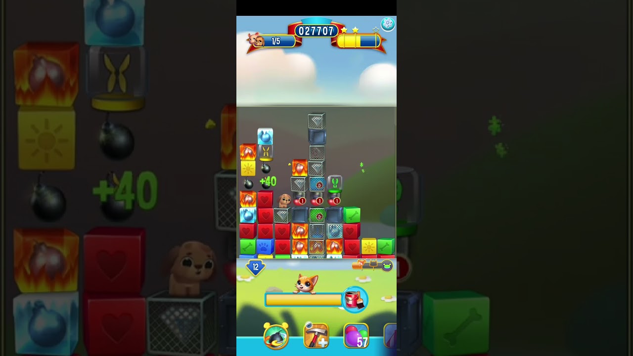 Pet Rescue Saga level 4943 one rocket | PuzzledCubes.site