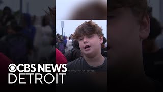 Hazel Park community vigil for mother and son