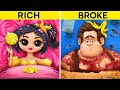 Rich Vanellope vs Broke Ralph / 11 LOL OMG Hacks and Crafts