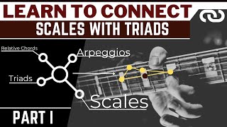 How To Connect Triads With Scales On Guitar Part 1 (Ep. 5)