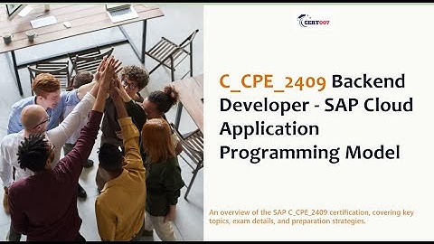 C_CPE_2409 Exam Prep & Practice Test for SAP Cloud Application Programming Model Exam