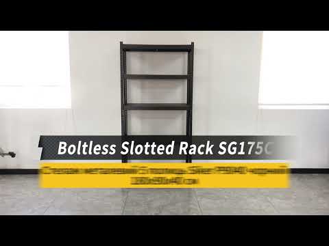 Стелаж металевий для зберігання речей 5 полиць 180x90x40 Siker GoodTool P9040L білий / Стелажі для офісу, видео 1