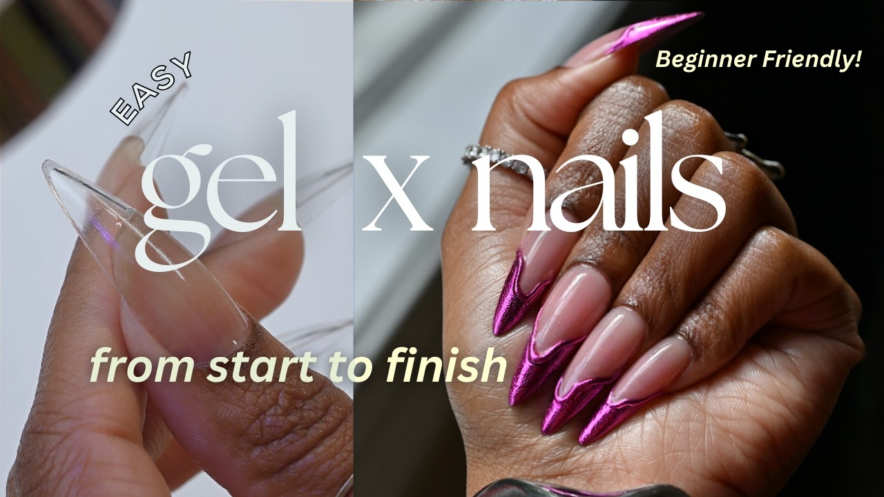How To Do Gel X Nails At Home ✨full set✨| Removal, Prep, Extensions + Beginner Friendly Nail Art