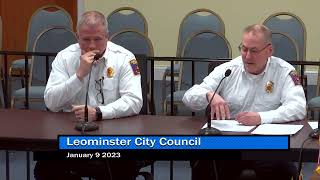 Leominster City Council Meeting 1-9-2023