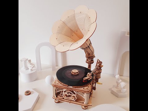 Video Handy Wisdom - Robotime LKB01 Classic Gramophone - Máy... - youtube