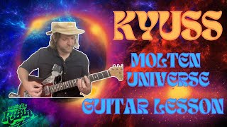 Kyuss - Molten Universe full guitar lesson tutorial + TAB