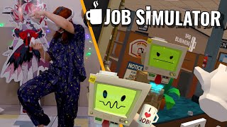 Kerja kantor pake baju tidur, hehe | Job Simulator VR - Oculus Quest 2