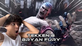 TEKKEN 8 - Bryan Fury Gameplay \& Reveal Trailer Reaction