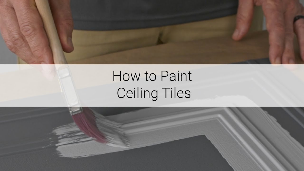 How to Paint Ceiling Tiles