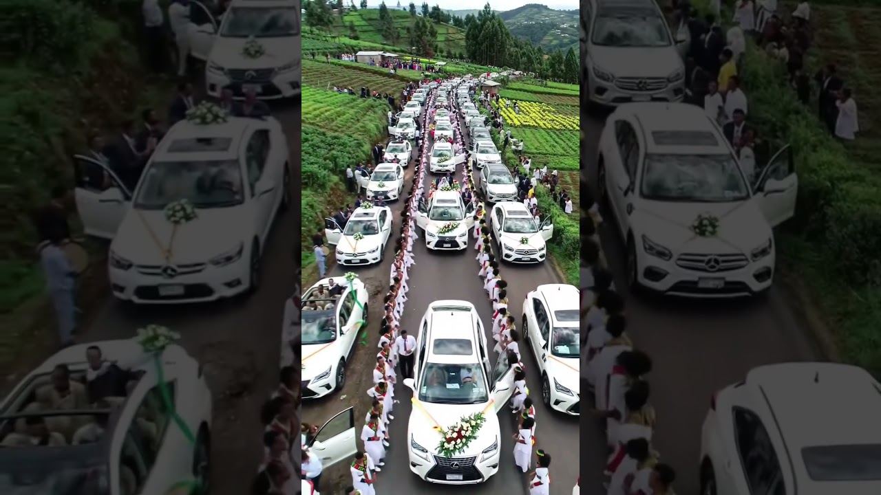 EPIC Ethiopian Wedding 🌼🛣️ | The Valley Ribbon Procession