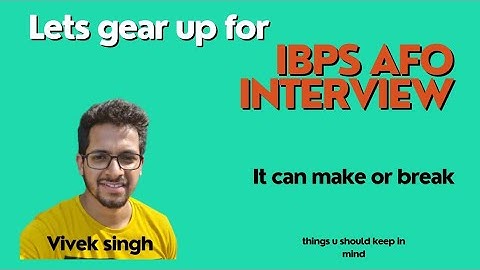 IBPS AFO (INTERVIEW)#agriculture #ibpsafo #ibps #ibpsafopreparation #interview