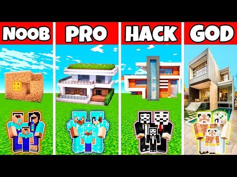 minecraft:-family-modern-beauty-house-build-challenge---noob-vs-pro-vs-hacker-vs-god-in-minecraft