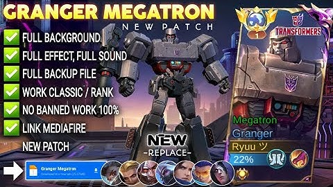 Script Skin Granger Transformers - Megatron No Password | Full Effect & Voice | New Update