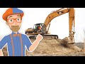 Blippi Learns About Construction Vehicles For Kids The Excavator Song Educational Videos 
