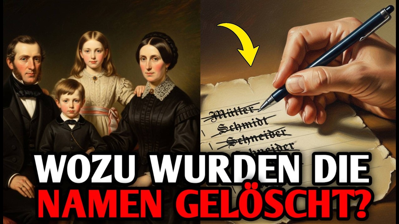 WOZU WURDEN MILLIONEN FAMILIENNAMEN AUS DER GESCHICHTE GELÖSCHT UND NEU GESCHRIEBEN?