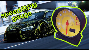 3d printed speed/RPM gauge