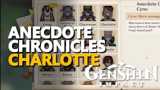 Anecdote Chronicles Charlotte Genshin Impact