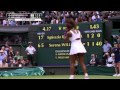 Serena williams serves 4 aces in a row  wimbledon 2012