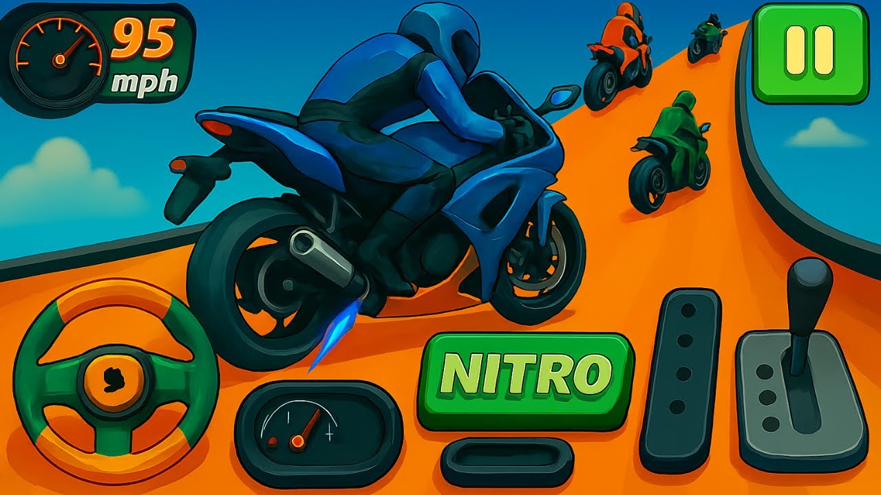 Crazy Bike Mega Ramp Impossible Racing - Impossible Bike Stunts Tracks - Android Gameplay