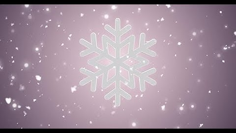 3D Snowflake Background Loop V19 | Motion Graphics template - Envato elements