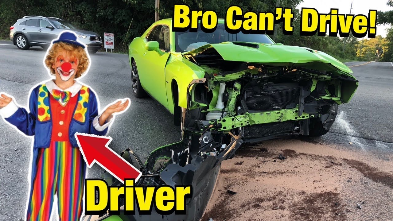 YouTuber Crashes Scat Pack Trying To Show Off!!! (Car Darwin Awards)