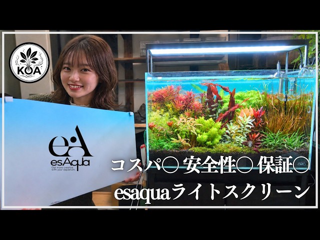 esAqua 水槽ライトスクリーン600規格 白 JBロゴ入り esAqua 水槽ライト