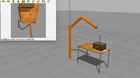 Robotic arm pushing object - ROS, Gazebo simulation