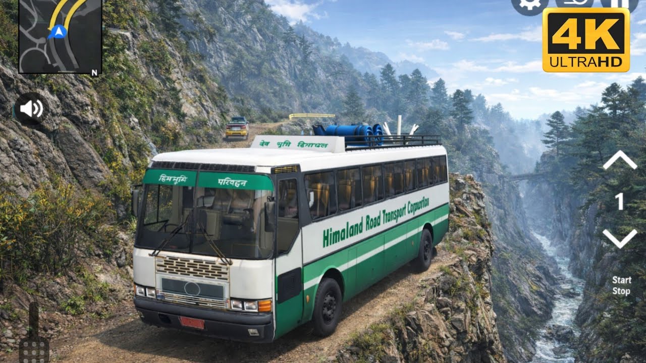  India Bus Simulator 3D – Impossible Mountain Drive 🚍⛰️ 4k Ultra Graphics Gameplay 
