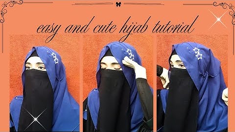Easy and cute Hijab tutorial || cute Hijab tutorial with clips || by Hannah shah
