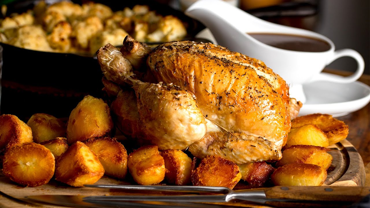 Easy Roast Chicken Dinner with a jug of delicious gravy | Formula for ...