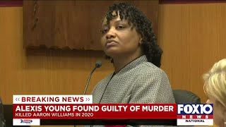 Mobile County jury convicts Alexis Young of capital murder