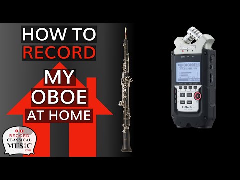 himenaru415ページ How to record my oboe: Zoom H4n Pro recording my oboe at home