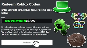 ALL NOVEMBER 2025 Roblox Promo Codes For FREE ROBLOX Items & FREE UGC LIMITEDS 2025 (UPDATED)