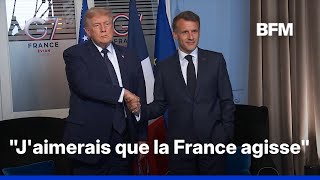Guerre en Iran, détroit d'Ormuz... La rencontre entre Emmanuel Macron et Donald Trump à Évian