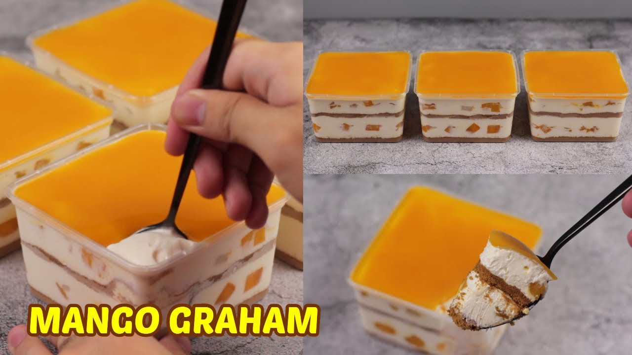 Mango Graham Dessert Box! [ No Steam, No Bake, No Oven ] - YouTube