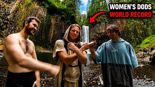 Cliff Jumping a 103 Foot Waterfall (WORLD RECORD WOMEN’S DODS)