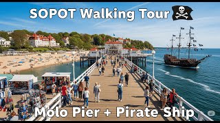 Exploring Sopot, Poland 🇵🇱 | Walking Tour + Longest Wooden Pier in Europe (Molo Sopot)