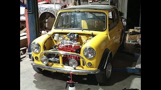 classic mini turbo removing subframes to replace fuel lines
