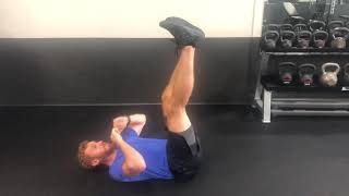 Diagonal Toe Touch Crunch