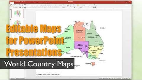 PowerPoint Maps Country Australia CD