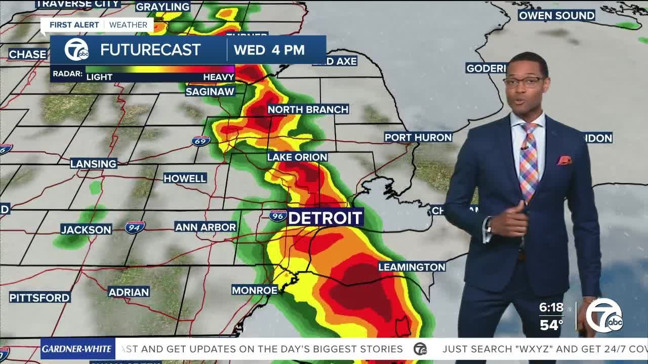Metro Detroit Weather: Severe storm chance this afternoon - YouTube