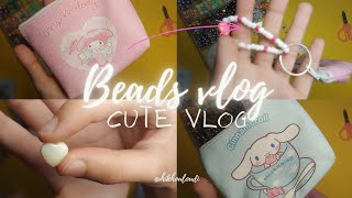 beads cute 💗/عملت إكسسوارات ل محفظة صغيرة 👝