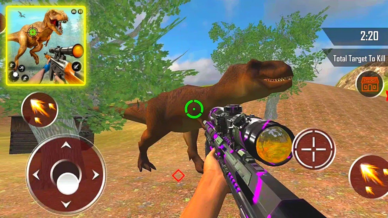 Wild Dinosaur Hunting Game 3D #3 | Android Gameplay